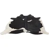 Image de J-Line tapijt Koeienvel - leer - zwart/wit