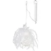 Image de J-Line kerstbal Engel - pluim/glas - large - LED lichtjes