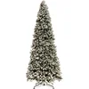 Image de J-Line kerstboom Besneeuwd - kunststof - groen - extra large - 450 cm hoog