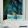 Image de Vooraf gelijmd panoramisch behang met tropisch junglemotief, 250 cm hoog x 240 cm breed