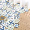 Image de Antislip vloerstickers met beschermlaag - MORGANIA vloertegels - 60x135cm - 10 zeshoekige stickers 30x26cm
