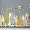 Image de Kerststickers met magische Scandinavische bergen, 100 x 150 cm
