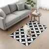 Image de Klassiek vinyl vloerkleed met tegelpatroon - 60 x 100 cm
