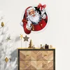 Image de Kerststicker met de Kerstman - Zelfklevende kerststickers - Feestelijke decoraties - 105x100cm