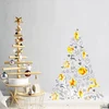 Image de Gouden en grijze kerstboomsticker - Kerststickers - Feestelijke decoratie - 140x100cm