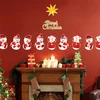 Image de Kerstthema sneeuwpop sticker - Kerststickers - feestdecoraties