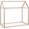 Image de Childhome Huisbed van Massief Beukenhout - Bedhuisje voor de Kinderkamer met Speels Dakontwerp - Frame op de Grond, Veilig voor Kleine Kinderen - Te Versieren met Slingers of Lichtjes - 148 x 78 x 138 cm - Naturel