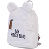 Image de Childhome My First Bag - Kinderrugzak - Teddy Ecru - Zacht & Trendy - Verstelbare Veiligheidsgesp