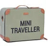 Image de Childhome Mini Traveller Kinderkoffer   40x30x15 cm   Kaki   Valies   Stoer Design met Draagriem en Naamlabel