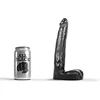 Image de All Black Zwarte realistische dildo - 21 cm