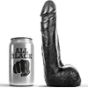 Image de All Black Zwarte realistische dildo - 20 cm