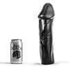 Image de All Black  Zwarte realistische dildo met grote eikel