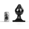 Image de All Black Buttplug 19 x 11 cm - zwart