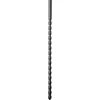 Image de All Black Silicone Sounds - Penisplug - Super Flexibel - 24 X 0.6cm - Geribbeld