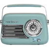 Image de Madison Freesound VR40BLU matte blauwe draagbare retro radio met Bluetooth