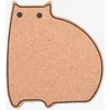 Image de Point-Virgule panonderzetter uit kurk kat 14.1x12.9x1cm