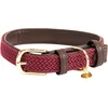 Image de Kentucky Dogwear - Hondenhalsband - Gevlochten Nylon Hondenriem - Bordeaux - Maat XS (37cm)