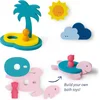 Image de Quutopia Foam Badspeelgoed Badpuzzel Treasure Island met Schildpad - Cadeau Baby Jongen Meisje 1 jaar | 2 jaar | 3 jaar | 4 jaar