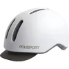 Image de Polisport Commuter fietshelm - Maat L (58-61cm) - Mat Wit/grijs