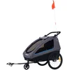 Image de Polisport kids trailer voor fietsen en wandelen grijs/zwart