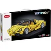 Image de Giros Technic Racing Car Pullback Bouwspel Geel Kinderen