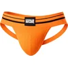 Image de Barcode Berlin Andreus Jockstrap Orange-Black - MAAT L - Heren Ondergoed - Jockstrap voor Man - Mannen Jock