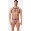 Image de Barcode Berlin Sergey Pop Jockstrap Brownishpurple - MAAT S - Heren Ondergoed - Jockstrap voor Man - Mannen Jock
