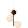 Image de Nordlux Lilly-hanglamp-E14-opaal glas/zwart