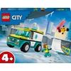 Image de LEGO 60403 City Ambulance en snowboarder Speelgoed Ziekenwagen Set met Mini Snowboard