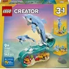 Image de LEGO® Creator 3in1 Zeedieren: Prachtige Dolfijnen - Bouw Om tot een Zeepaardje of Krab - 31385