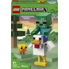 Image de LEGO® Minecraft® Kipberijder Bouwspeelgoed - Gamingdecoratie met Babyzombie, Kip en Kuiken - Cadeautip voor Jongens en Meisjes Vanaf 9 Jaar - 21582