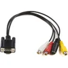 Image de Microconnect MONGGSV video kabel adapter 0,3 m VGA (D-Sub) RCA + S-Video Zwart