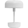 Image de Dyberg Larsen Tafellamp wit metaal Oplaadbaar LED H25,7 cm D17 cm Haipot