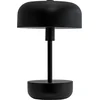 Image de Dyberg Larsen Tafellamp zwarte metaal Oplaadbaar LED H25,7 cm D17 cm Haipot