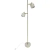 Image de Dyberg Larsen Vloerlamp beige/messing metaal H160 cm D42,5 cm Ocean