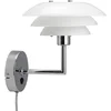 Image de Dyberg Larsen Wandlamp Dl20 20 Cm G9 Staal/glas 28w Wit