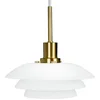 Image de Dyberg Larsen Hanglamp Dl20 20 X 9 Cm Glas/messing Wit/koper