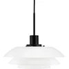 Image de Dyberg Larsen Hanglamp 31 Cm E27 Glas 25w Wit/zwart