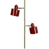 Image de Dyberg Larsen Vloerlamp donkerrood/messing metaal H160 cm D42,5 cm Ocean