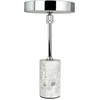 Image de Starlight LED oplaadbare tafellamp chroom met grijs marmer