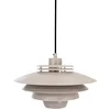 Image de Dyberg Larsen hanglamp beige metaal H24cm D30cm Ejka