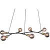 Image de Nordlux Josefine Hanglamp - 7-lichts E27 - Zwart/Messing