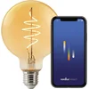 Image de Nordlux G95-lichtbron-smart-filament-E27-gold-deco spiral-2200K