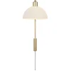 Image de Nordlux Ellen 20-wandlamp-E14-messing/opaal wit