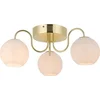 Image de Nordlux Franca-plafondlamp-E14-opaal glas/messing