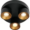 Image de Nordlux Pitcher rond-spot-IP20-3xGU10-zwart