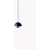 Image de &Tradition Verner Panton Flowerpot VP1 hanglamp steel blue