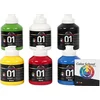 Image de A-color Acrylverf - Colour School, primaire kleuren, 01 - glossy, 6x500 ml