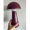Image de Sirius SAM LED tafellamp - Bordeaux Rood - oplaadbaar - binnen/buiten