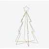 Image de Sirius Esther Kerstboom Kerst Decoratie - 160 LED lampjes - goud - Ø29xH45 cm